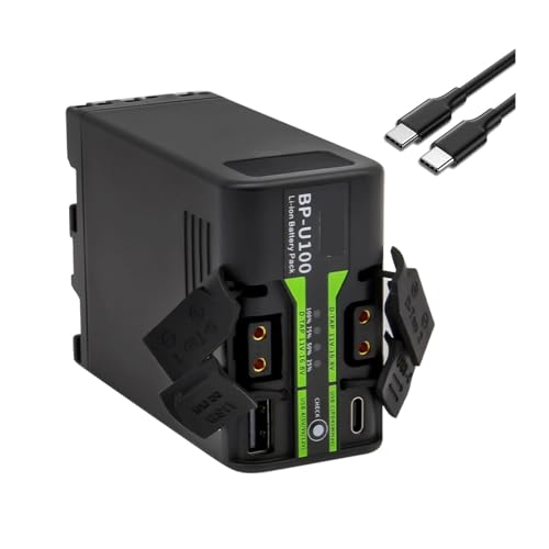 Image of Lithium Battery BP-U100 Battery ,Compatible For Sony BP-U30 U60 U70 U90 EX260 EX280 Z280 FS5 7 FX6 Z190 EX1R EX200 ,with PD45W Fast Charging(1 Batteries)