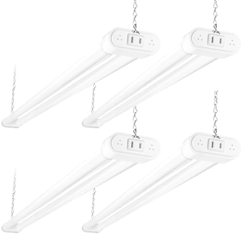 Hykolity 4-Pack Linkable LED Shop Light 4ft