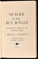 Murder in the Rue Royale & Further Exploits of the Chevalier Dupin 0854682120 Book Cover