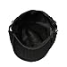 Men Newsboy Hat Winter Warm Thick Cotton Knit Fashion Cotton Flat Cap Ivy Gatsby Driving Caps Outdoor Trendy Hat (Black)