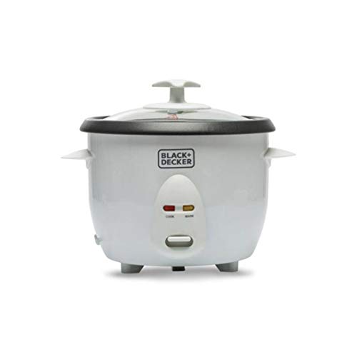 وعاء طهي الارز غير اللاصق 1 لتر RC1050-B5 ابيض/اسود