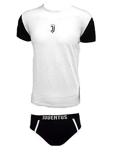 juventus Coordinato Ragazzo Slip + t-Shirt Girocollo Cotone...