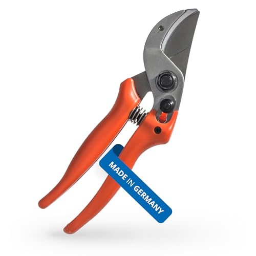 Original LÖWE 15 Profi Amboss Schere 15.104 mit gebogener und antihaftbeschichteter Bypass Klinge - kompakte und starke Schere schneidet ideal hartes Holz wie Kiefer Linde Fichte Lärche Original LÖWE 15 Profi Amboss Schere 15.104 mit gebogener und antihaftbeschichteter Bypass Klinge - kompakte und starke Schere schneidet ideal hartes Holz wie Kiefer Linde Fichte Lärche