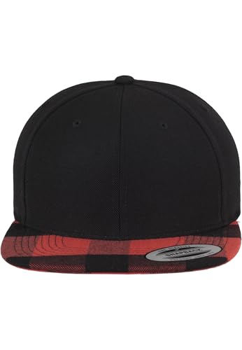 Casquette Flexfit Snapback avec visière en flanelle à carreaux au style authentique