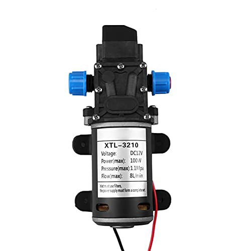 Pompa ad Acqua ad Alta Pressione 160Psi Pompa ad Autolavaggio 12 V DC Pompa Acqua Autoadescante a Diaframma per