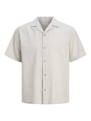 Jjesummer Linen Blend Resort T-Shirt SS Sn, Vaisselle, S