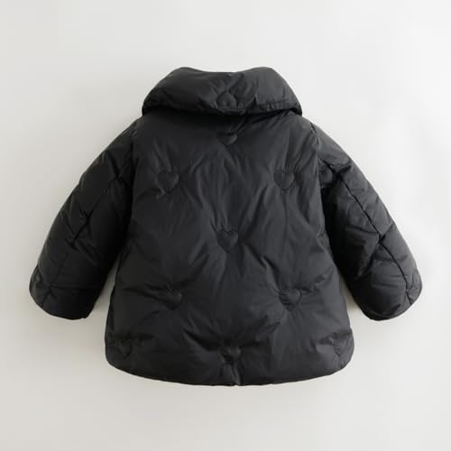 marc & janie Girls Mid-Length Lapel Down Jacket Long Sleeve Snap Button Coat Warm Ultralight Tops 2320273