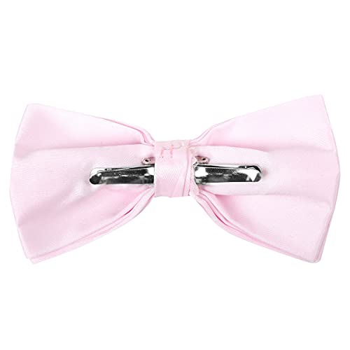 Image of boxed-gifts Mens Clip On Bow Tie - Solid Color Bowties for Men