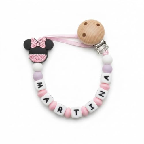 TetebyNoa - Regalo Personalizado para Bebe Recien Nacido Set Personalizado - Babero Personalizado - Sujetachupetes - Bolsa chupetero -Accesorios