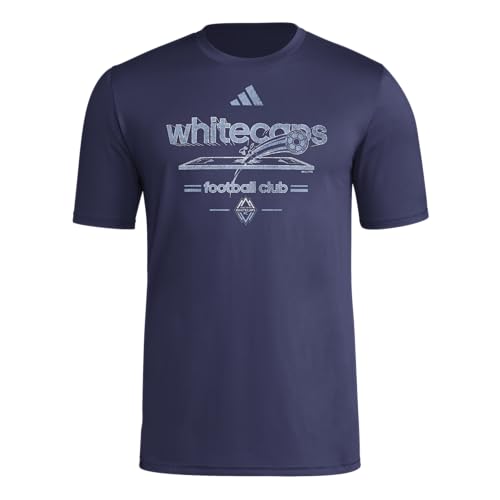 adidas Men's Vancouver Whitecaps FC Vintage World Pre-Game Short Sleeve T-Shirt