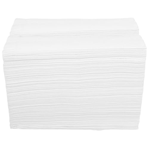ANDRESLAD Paquete de 2 Toallas Desechables para Manos Esterilizadas, Servilletas de Papel Blancas Absorbentes y Suaves, Ideales para Cocina, Restaurante, Baño y Eventos, 200 Hojas