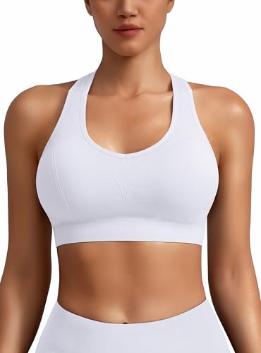 Image of MIRITY Women Racerback Sports Bras - High Impact Workout Gym Activewear Bra Pack of 5