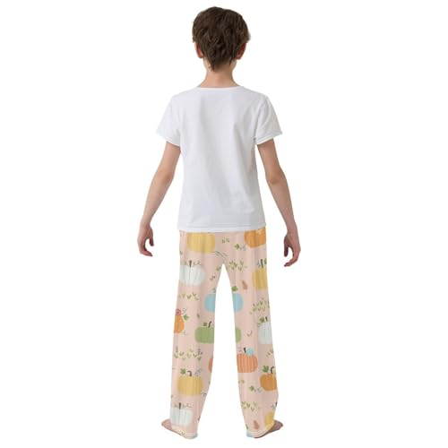 Boys' Pants Cute Pumpkin Halloween Autumn Long Bottoms Jogger Pants Elastic Waist Trousers with Pockets S-XL3