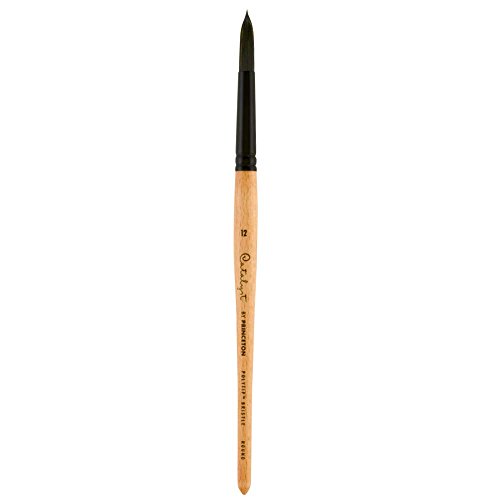 Princeton Catalyst Polytip, Brushes for Acrylic and Oil, Series 6450 Short Handle, Round, Size 12