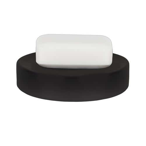 Spirella Porte Savon Céramique Tube-Matt Noir Mat