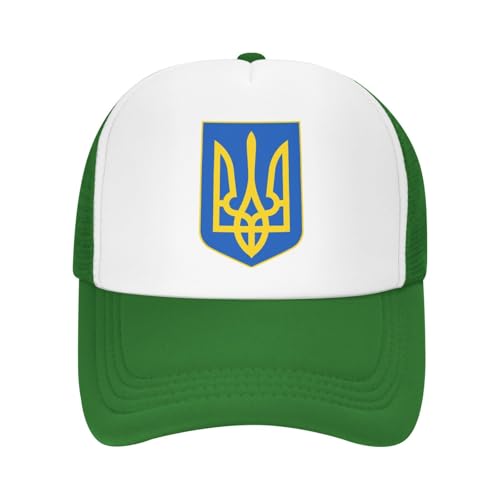 Coat of Arms of Ukraine Trucker Hat Snapback Mesh Baseball Cap Unisex2