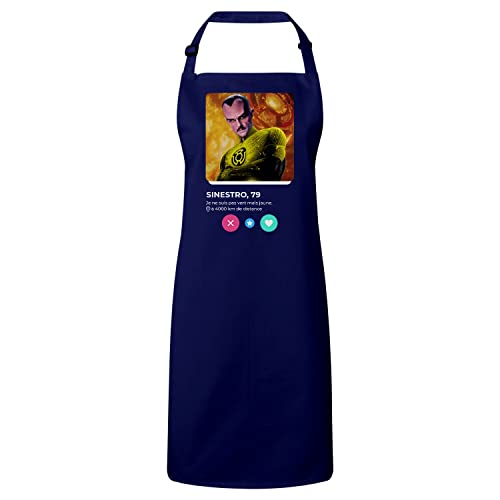 Tablier cuisine Sinestro super héros pour chef passionné de bande dessinée