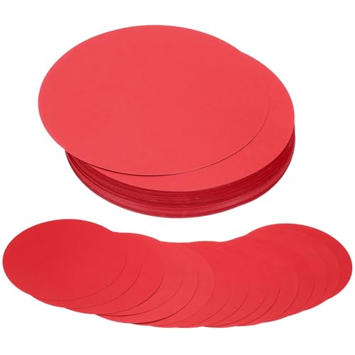 Cercles en papier de 15 cm pour classe | 80 ronds cartonnés PATIKIL parfaits pour loisirs créatifs