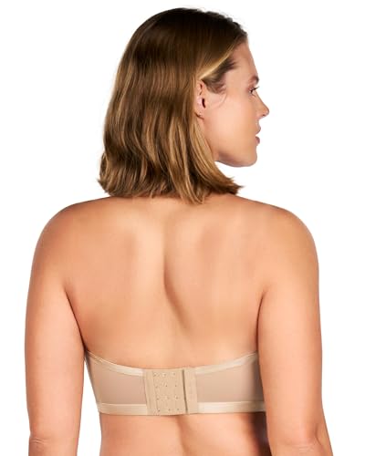 HSIA Strapless Bras for Women, Bella Convertible Minimizer Bandeau Bra Mesh Unlined Underwire Balconette Bras4