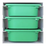 Kallax Halterung für Trofast Boxen, Schienensystem für Spielzeug-Kiste, auch passend für Expedit Würfelregal (Nur Schienen)