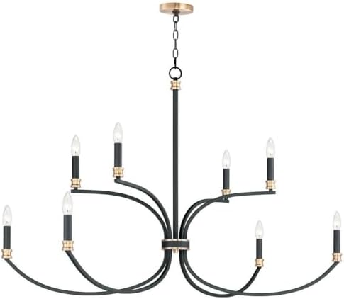 Maxim Charlton - 8 Light 2-Tier Chandelier in Traditional Style-24 Inches Tall and 48 Inches Wide -Traditional Installatio