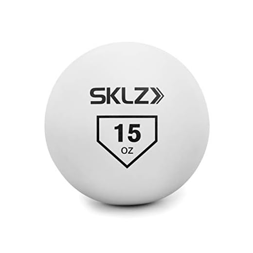 SKLZ Contact Ball Baseball and Softball Batting Training Ball, 15 Ounce