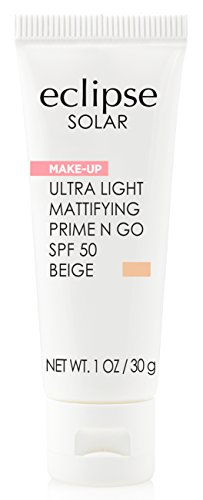 Eclipse Solar Ultra Light Mattifying Prime N Go SPF 50 Primer, Beige, 1 Ounce