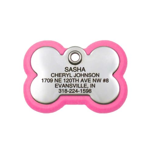 LuckyPet Bone Frame Pet ID Tag