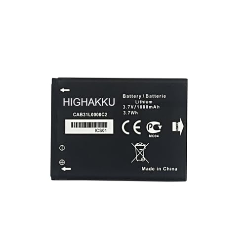 HIGHAKKU Batterie de rechange CAB31L0000C1 CAB31L0000C2 compatible avec Alcatel One Touch 890, 890D, 891, 979
