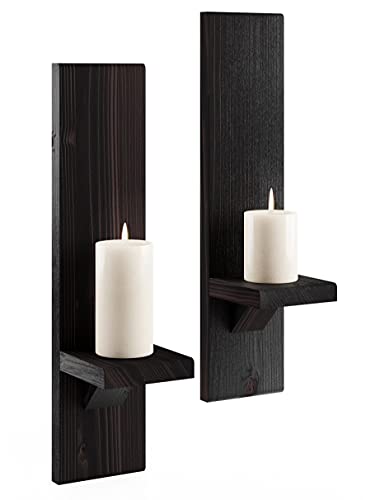 Wall-Mount Candle Sconces | Wood Ca…