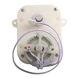 Crabop Uhrenbewegermotor 3 V DC Ersatzteil, 8 U/min Kunststoff-Metallgetriebe für Reparatur, 32 mm Durchmesser