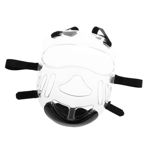 ChiuTiaro Taekwondo Face Shield, Protective Mask Sports Gear, Clear Boxing Headgear, Detachable Helmet Cover Face Guard for Karate