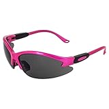 Global Vision Safety Shop Glasses (Pink Frame/Smoke Lens)