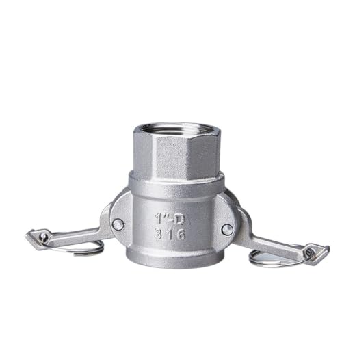 Conector rápido de tubería de agua de acero inoxidable tipo D con rosca hembra de jardín 2