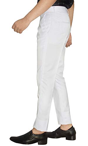 Image of KUNDAN Slim Fit Men Polyester Viscose Blend Trousers