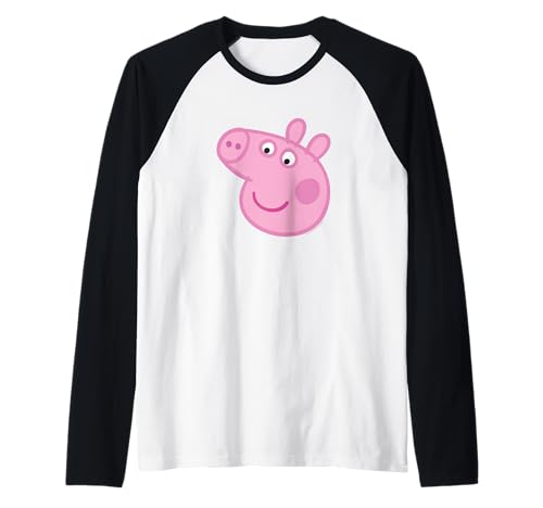 Peppa Pig grand imprimé maillot baseball manches contrastées