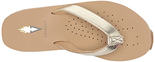 Volatile Neville, Women's, Shoes, Wedge Sandal, Gold, 9 #TOP4