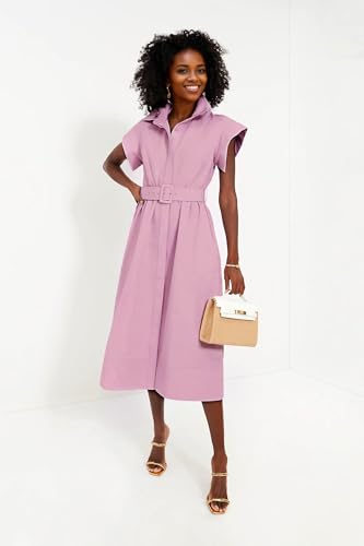 Image of EZAPINE Womens Summer Shirt Dress Casual Button Down Long Dress with Belt