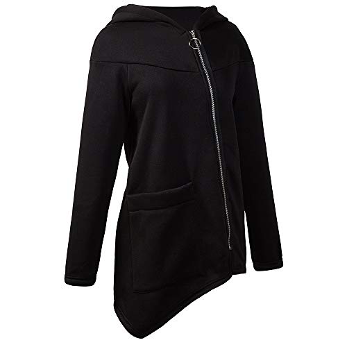 Preisvergleich Produktbild Morton PegfwaS Herbst / Winter-Sweatshirt mit diagonalem Reißverschluss und unregelmäßiger Taschenjacke