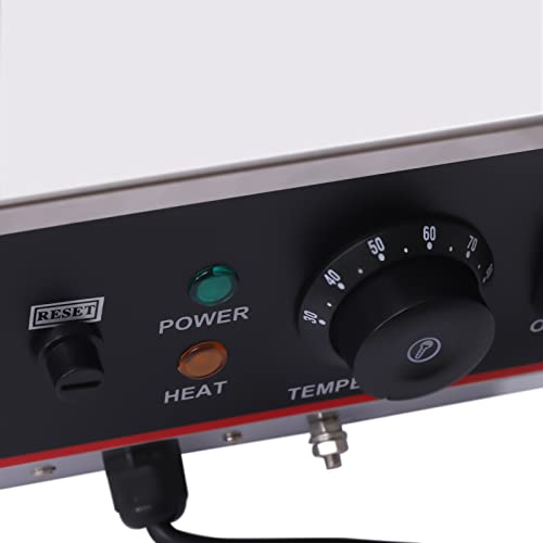 6L Commercial Chocolate Tempering Machine Food Warmer Chocolate Melter Stainless Steel Electric Melting Pots with Lid for Catering Canteen Home Party