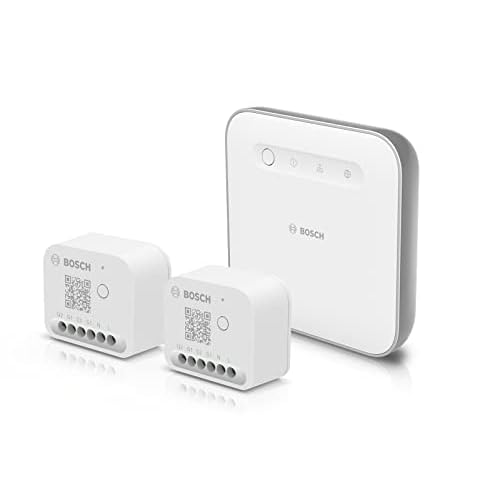 Bosch Smart Home Starter Set Licht-/Rollladensteuerung II zur Steuerung der Beleuchtung, Rollläden/Jalousien/Markisen, kompatibel mit Amazon Alexa, Google Assistant und Apple HomeKit - Amazon Edition