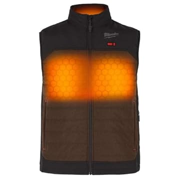 brown milwaukee heated vest