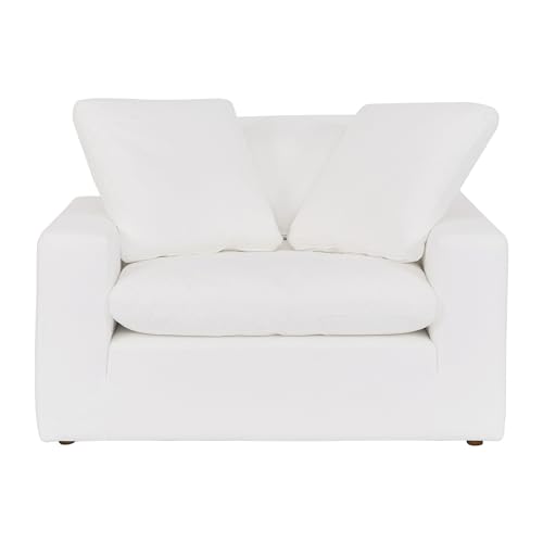 Sillón Tapizado Oversized Confortable Blanco miniatura 4