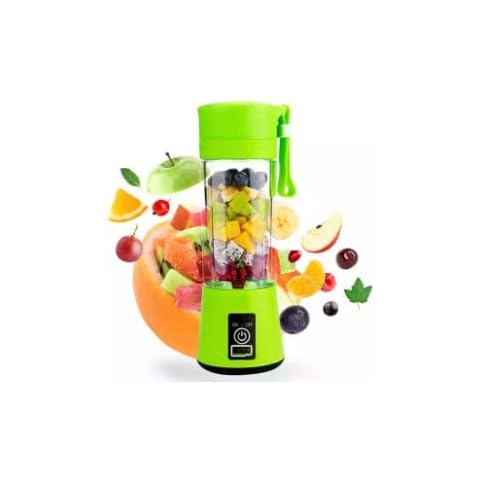 380ml Portable Blender,Travel Blender,Mini Blender,Personal Mixer Fruit Rechargeable with USB, for shakes and smoothies (Green) Cover