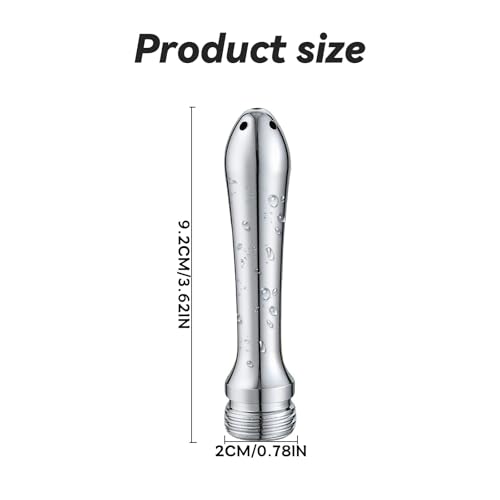 Image of 5 Holes Aluminum New Nozzle Clean Shower Head, Aluminum Cleaner Flushing Cleansing System,Shower enemas for Colon Cleanse Men and Women(with velevt Bag)