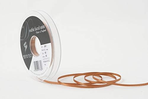 Berisfords Double FACE Poly Satin Ribbon, BlackBerry, 15 mm