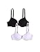 Produktbild Amazon-Marke: Iris & Lilly Damen Pushup-BH aus Mikrofaser, 2er-Pack, Mehrfarbig (Black/White), 80C, Label: 36C