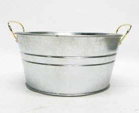 Large Round Tin Tub
