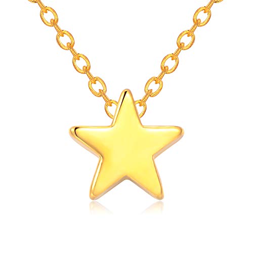 Discontinued - Rosa Vila Tiny Star Necklace, You Are My North Star, Reach For The Stars Necklace, Dainty Star Pendants For Women, Dainty And Simple Necklace (Gold Tone), Mother's Day