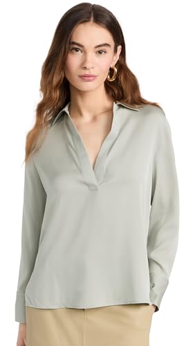 Polo à enfiler pour femme Vince en maille légère